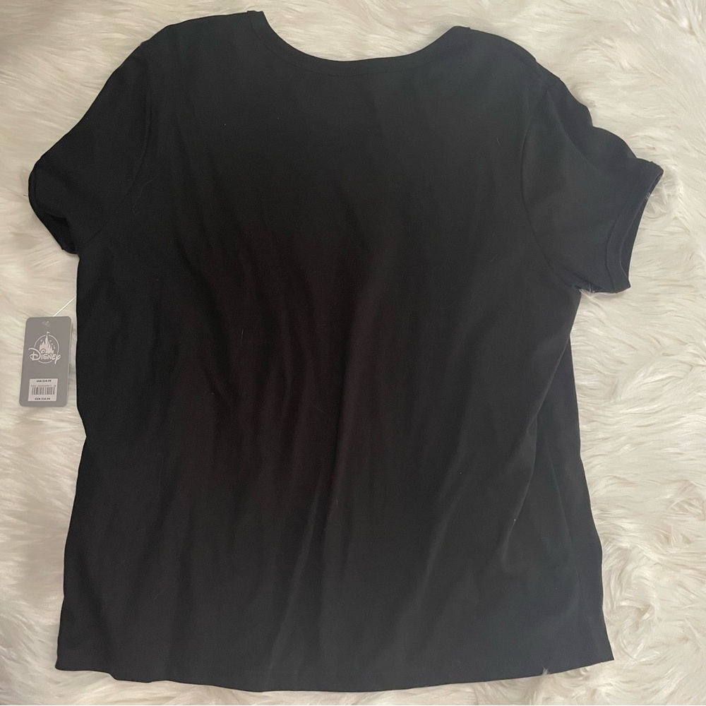 NWT Disney Star Wars Logo Sequins Black Women’s T-shirt Short Sleeve Top XL - Picture 9 of 9